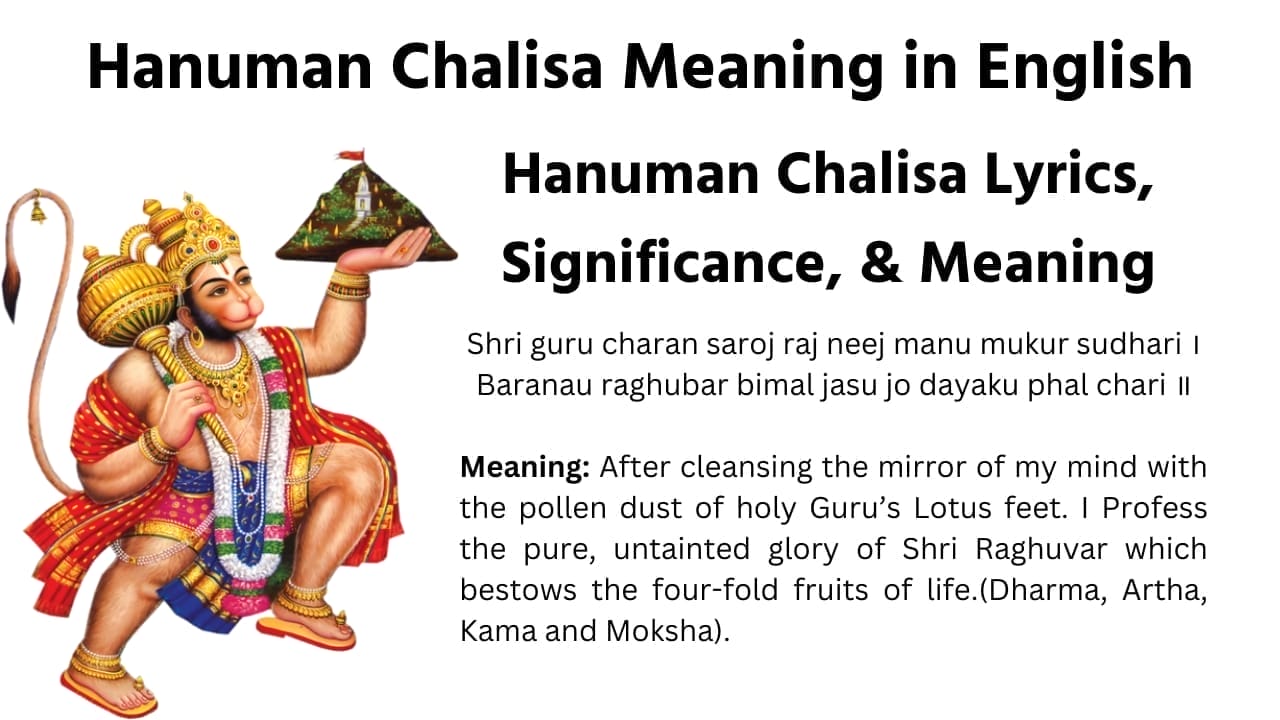 Hanuman Chalisa with English Lyrics with meaning